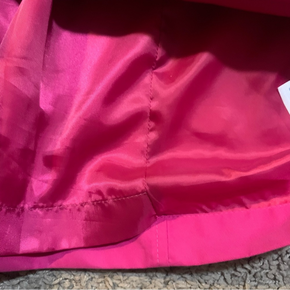 Lands’ End Pink Trench Coat Jacket XL - Picture 6 of 8
